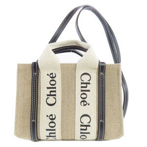 CHLOÉ Woody Canvas Handbag